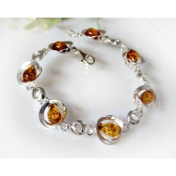 Bernstein Armband Silber 19 cm Silber 925 CW130