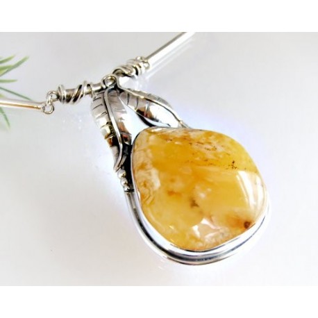 Bernsteinschmuck - Bernstein-Collier 45cm Silber 925 (DC127)