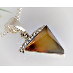 Bernsteinschmuck - Anhänger & Zirkonia Silber-925 AM441