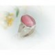 Mondsteinschmuck - Ring mit Katzenaugen Rosa Silber-925 (MS26)