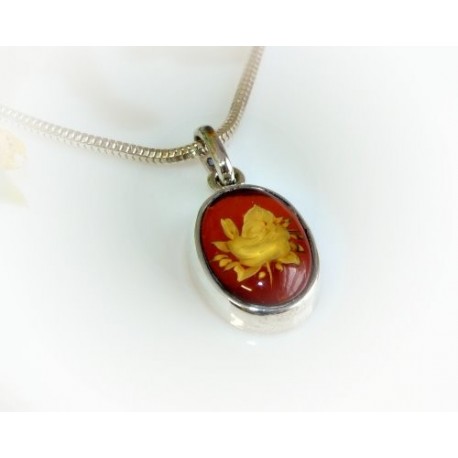 Bernsteinschmuck - Anhänger   Silber-925 AM454