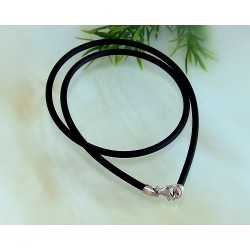 Kautschukband schwarz  40 cm - 50 cm / 3mm (KC133)