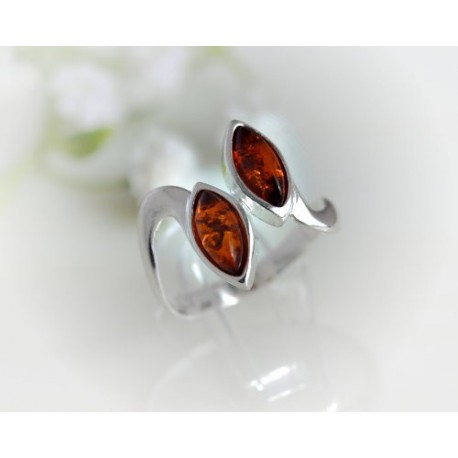 Bernsteinschmuck - Bernstein-Ring  Silber-925  (BR174)