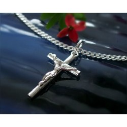 Kreuz Anhänger Silber 925 Kruzifix SH69