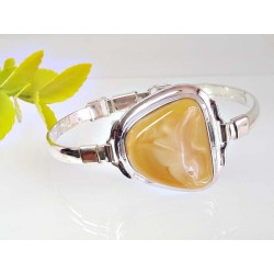 Bernsteinschmuck - Bernstein-Armreif 18 cm Silber-925 (BB151)