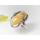Bernsteinschmuck - Bernstein-Ring 21 mm Silber-925  (BR306A)