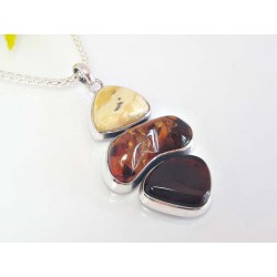 Bernsteinschmuck - Anhänger   Silber-925 BA318