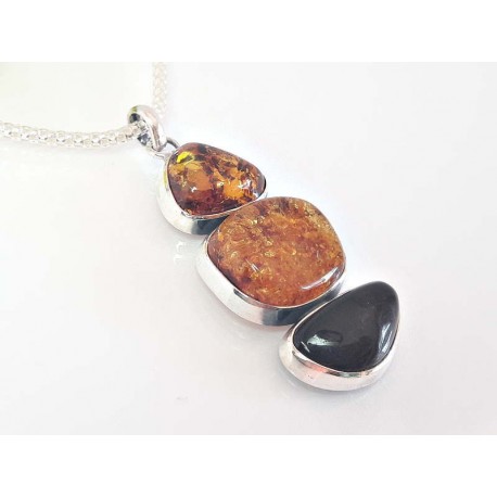 Bernstein Anhänger Silber 925 Bernsteinschmuck BA320