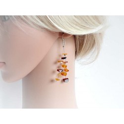 Bernsteinschmuck - Bernstein-Ohrhänger  Silber-925  (BJ175)