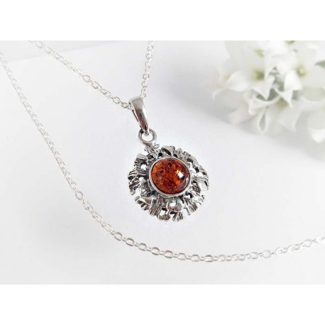 Bernsteinschmuck - Bernstein-Anhänger Silber-925 (BA337)