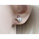 Silberschmuck - Ohrstecker Schnecke Silber 925 ( AK71A)