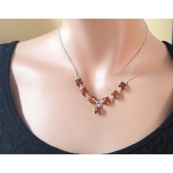 Bernsteinschmuck  Bernstein Collier  Silber 925  BE36