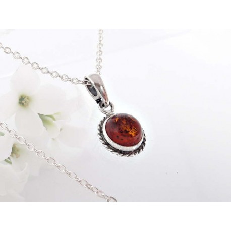 Bernsteinschmuck - Bernstein-Anhänger  Silber-925  (BA343)