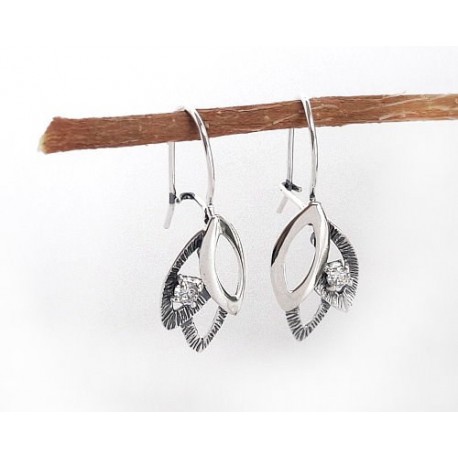 Silberschmuck - Ohrhänger mit Zirkonia Silber-925 (SM76)