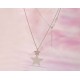 Collier Stern 42 cm Silber 925 Silberschmuck SD141