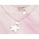 Collier Stern 42 cm Silber 925 Silberschmuck SD141