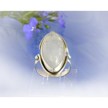 Mondstein Ring Silber 925 mt57