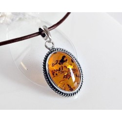 Bernsteinschmuck - Anhänger   Silber-925 BA162