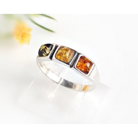 Bernstein Ring Silber 925 BR201