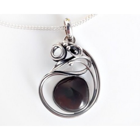 Bernsteinschmuck - Anhänger   Silber-925 BA136