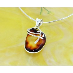 Bernsteinschmuck - Bernstein-Anhänger  Silber-925 LA02