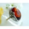 Bernstein Ring Silber 925 Bernsteinschmuck bu73