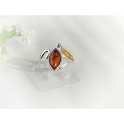 Bernsteinschmuck - Bernstein-Ring Silber-925 (HF43)