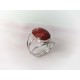 Silberschmuck - Damenring  m. Schaumkoralle Silber 925 (KL232)
