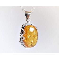 Bernsteinschmuck - Anhänger Bernstein  Silber-925 BA247