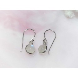 Mondsteinschmuck - Mondstein-Ohrhänger Silber-925  (MT91)