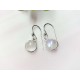 Mondsteinschmuck - Mondstein-Ohrhänger Silber-925  (MT96)