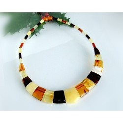 Bernsteinkette  Bernstein Collier 42 cm DA11