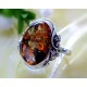 Bernsteinring Silber 925 22 mm Bernsteinschmuck bk63
