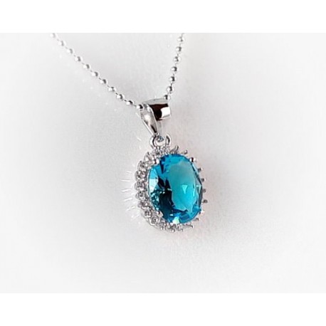 Anhänger Silber 925 blau SP146