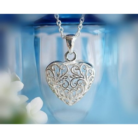 Silberschmuck - Anhänger Herz Silber 925 MM01
