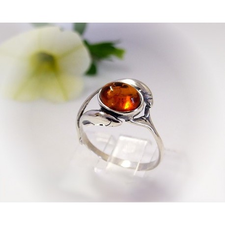 Bernsteinschmuck - Bernstein-Ring Silber-925 (HF43)