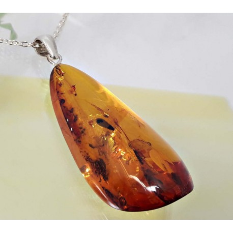 Bernsteinschmuck Anhänger Silber 925 BA365a