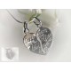 Silberschmuck  Partneranhänger Herz  Silber 925 SU336