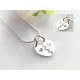 Silberschmuck  Partneranhänger Herz  Silber 925 SU338
