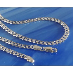 Panzerkette  Silber 42 cm - 60 cm Silber-925 KA220