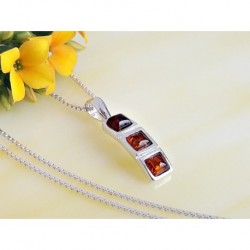 Bernsteinschmuck - Bernsteinnhänger Silber-925  (BA303)