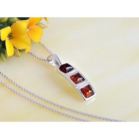 Bernsteinschmuck - Bernsteinnhänger Silber-925  (BA303)