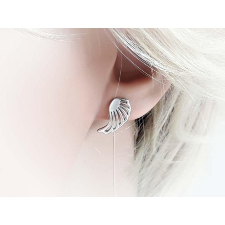 Silberschmuck - Ohrstecker Engelsflügel Silber 925 sx77