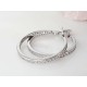 Silberschmuck  Ohrstecker 25 mm Silber 925 Zirkonia Sterlingsilber sc245