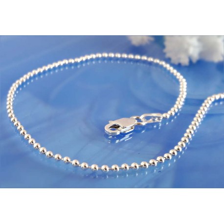 Kugelarmband Silber 925 17 - 21 cm Sterlingsilber sg156