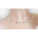 Plättchen Collier Silber 925 45 cm Halskette rhodiniert sd169