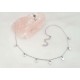 Plättchen Collier Silber 925 37 - 42 cm Halskette rhodiniert Sterlingsilber sd169