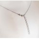 Plättchen Collier Silber 925 45 cm Halskette rhodiniert sd169