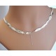Silber Kette Collier 45 cm geflochten Silber-925 sd109