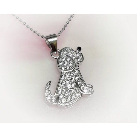 Hund  Anhänger  Silber-925 Silberschmuck  SP176